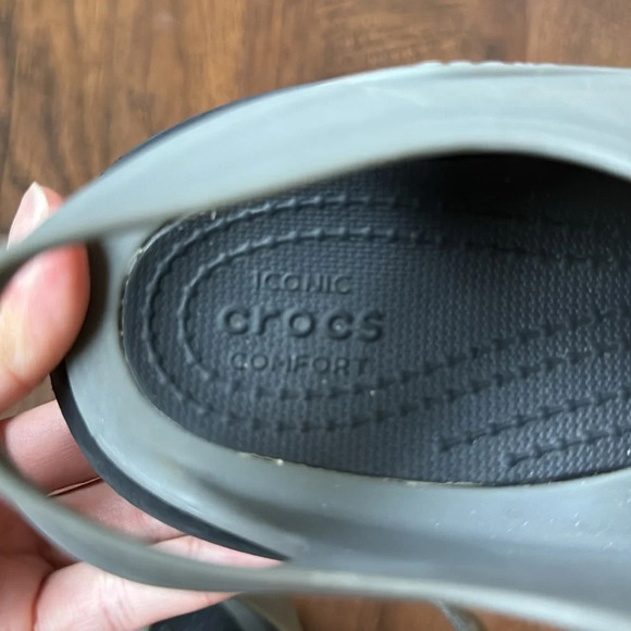 Crocs Swiftwater Expedition Men’s Gray Hook and Look Velcro River Sandal size 7M - Picture 4 of 4
